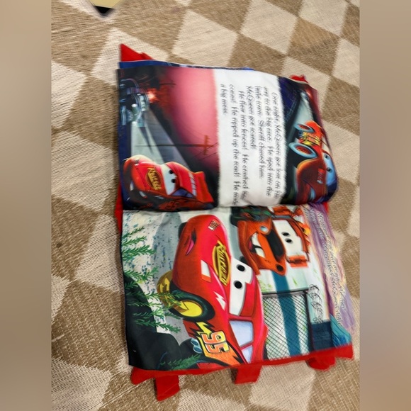 Vintage 2007 Cars pillow soft large book plush disney pixar lightning mcqueen - Picture 4 of 9